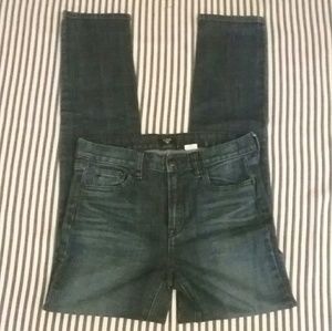 J. Crew High-waisted Dark Wash Stretch Jeans Sz 27